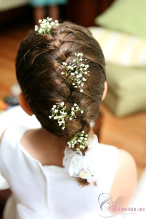 fancy french braided hair style
